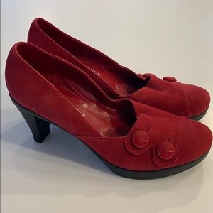 Red Victorian Pumps